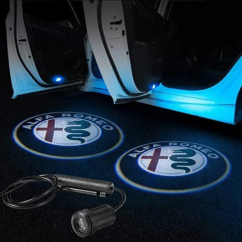 2pcs LED Car Door Welcome Laser Projector Logo Ghost Shadow Light For ALFA ROMEO