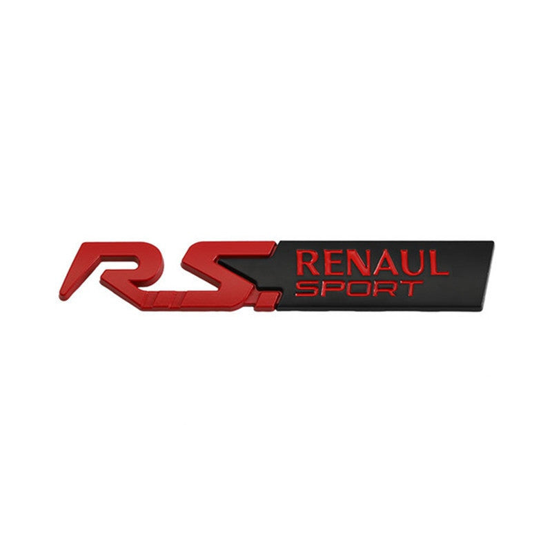 Metal GT Renaul Sport Badge rear Emblem tail sticker For Peugeot Kia - larahd