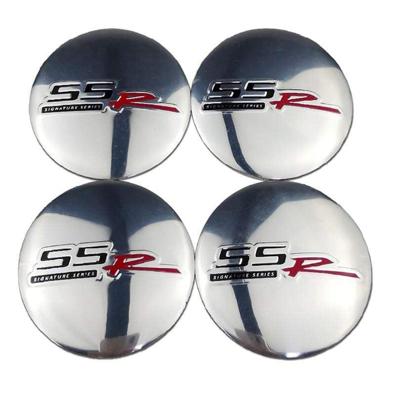 4pcs 56mm Chevrolet SSR Logo Car Wheel Center Hub Cap Sticker Auto Tire Emblem Badge Decal Accessories