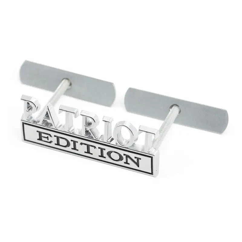 Matel Car Sticker PATRIOT Edition Badge Emblem Front Hood Grille for BMW Subaru Mazda