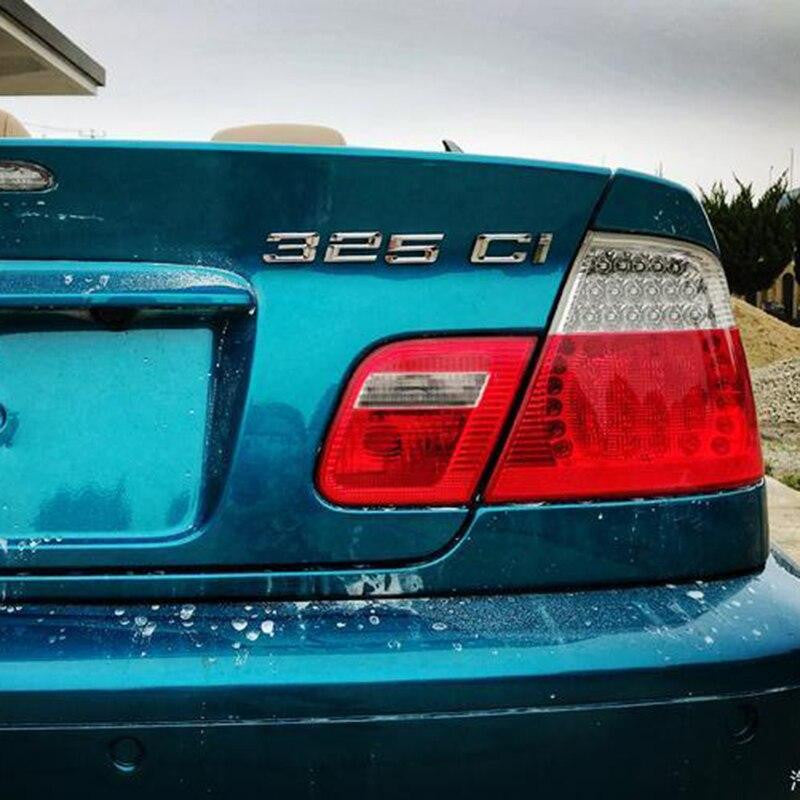 ABS Letter  325Ci 330Ci 645Ci 325xi 528xi 335ix Emblem for BMW E46 E90 E91 E92 Sports Roadster Coupe  Sticker-Realmancar