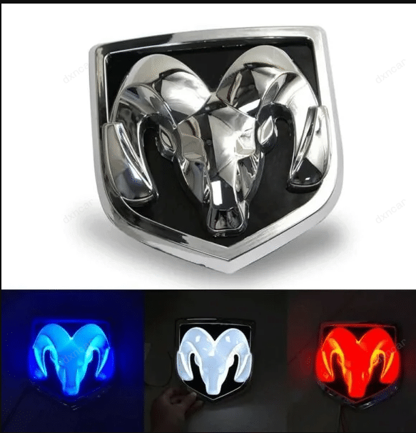 Dodge Front Center LED Light Auto Rear Emblem Badge Decal for Jcuv Caliber RAM Journey - larahd