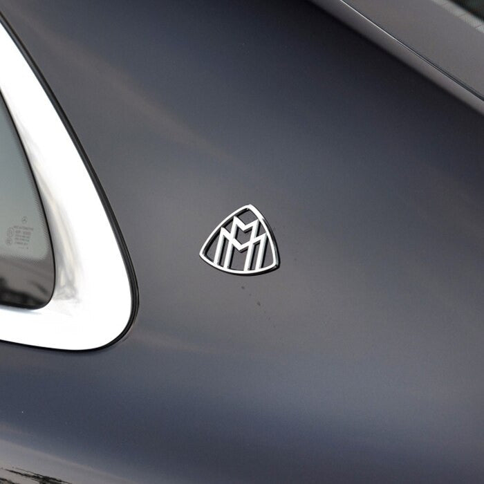 Maybach Front Standing Metal Mark Emblem Bonnet Hood Ornament Rear Badge for Mercedes-Benz