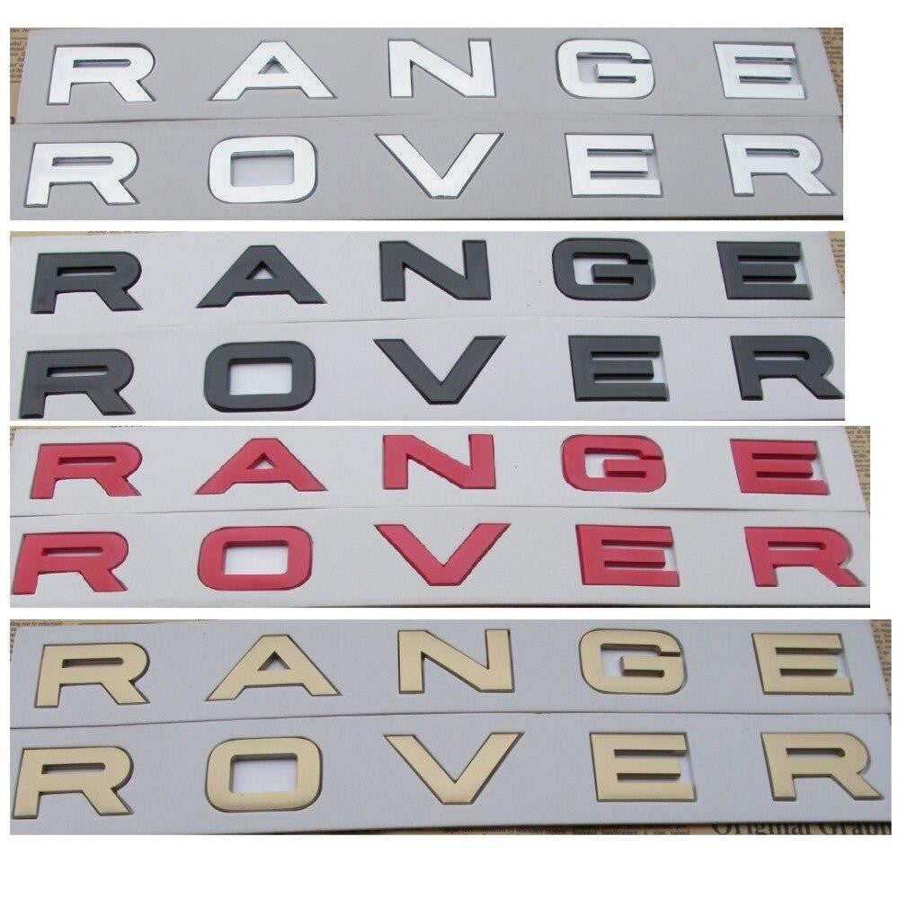 Number Letters Word RANGE ROVER Car Trunk Badge Emblem Badges Emblems for Range Rover - larahd