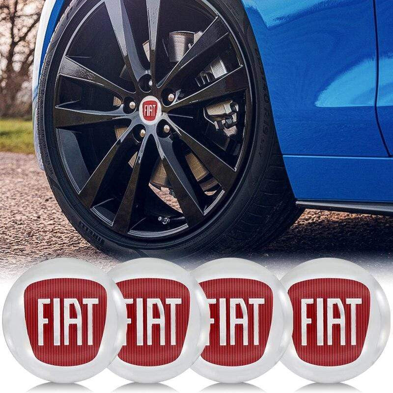 4Pcs 56mm Auto Emblem Wheel Center Hub Cover Sticker For Abarth Fiat Punto Tractor 124  Coupe  Ducato-Realmancar