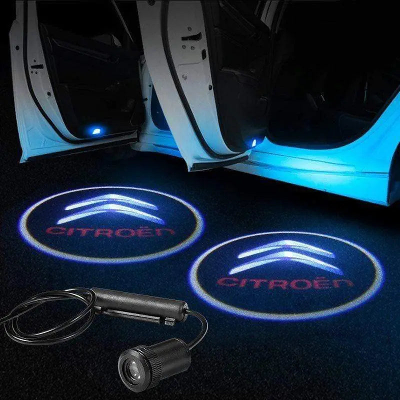 2x LED Car door Led Welcome laser projector Logo Ghost Shadow Light For Citroen