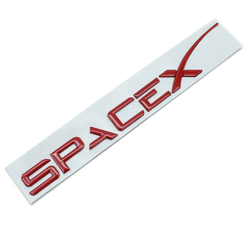 Space X Letter Rear Tail Emblem Sticker Badge Decal For TESLA Model 3 X S