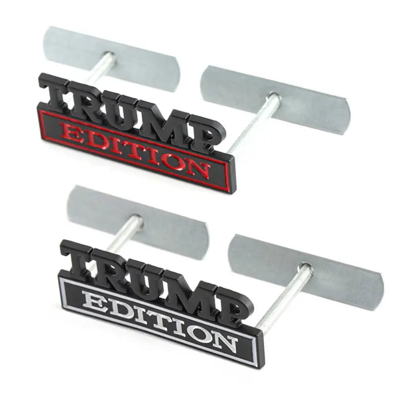 TRUMP Edition Badge Emblem Hood Grille for Subaru Chevrolet Honda Jeep Ford Nissan Lexus - larahd