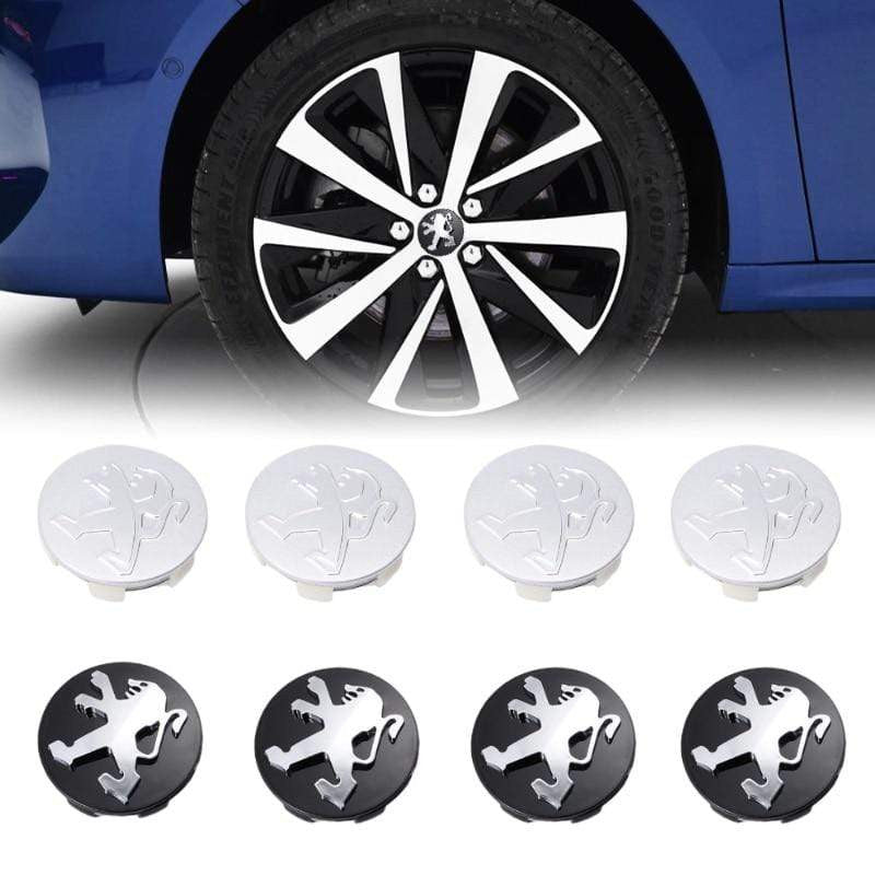 4pcs/set 60mm Car Wheel Center Caps For Peugeot Logo 307 408 207 205 206 407 107 308 4008 507 508 5008 301 Hub Cover Car Styling-Realmancar