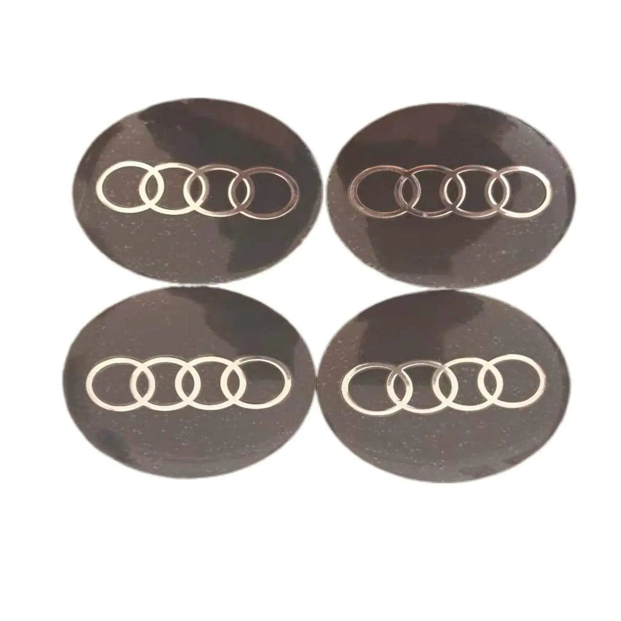 4pcs 56mm Audi RS Sline Quattro a3 a4 a5 a6 tt a4l q3 q5 q7 Car Wheel Center Hub Cap Sticker Emblem Badge Decal - larahd