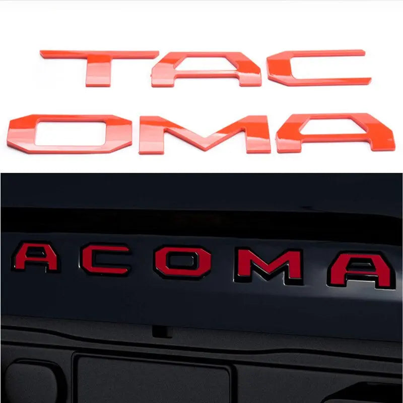 For Toyota Tacoma 2016-2020 Tailgate 3D Letter Cover Emblem Badge