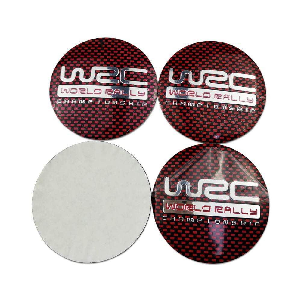 4PCS 56mm WRC World rally championship Car Wheel Center Hub Cap Sticker Auto Tire Emblem Badge Decal