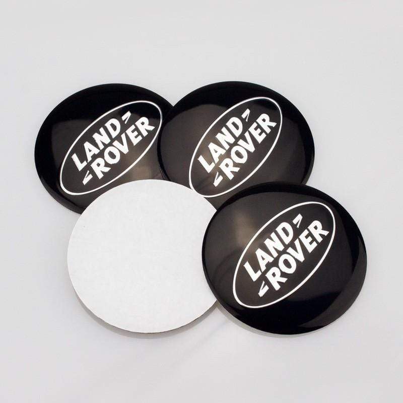 4PCS 56mm Land Rover Range RoverCar Wheel Center Hub Cap Sticker Auto Tire Emblem Badge Decal