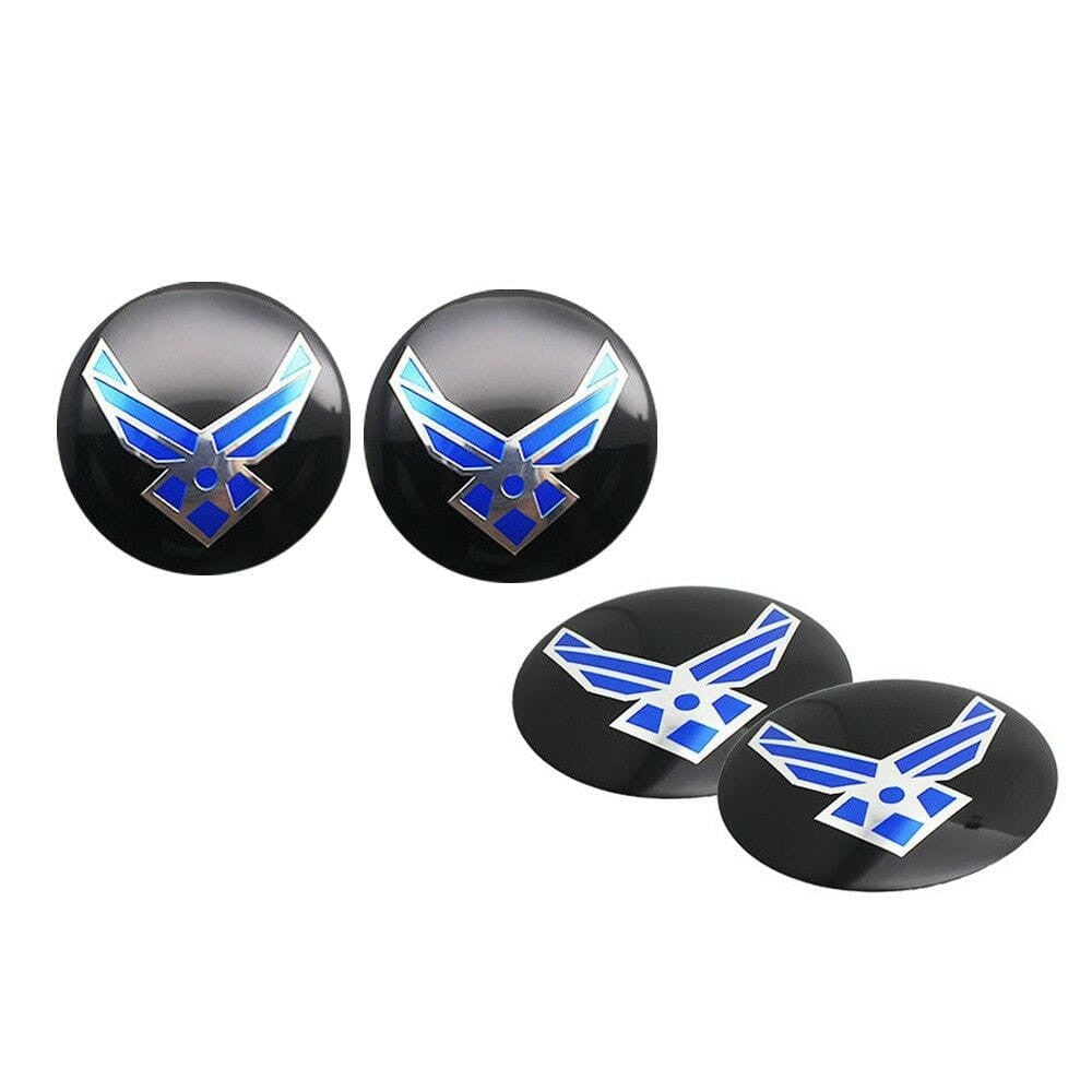 4x Wheel Center Hub Cap Car US Air Force USAF Emblem Badge Decal Stickers 56.5mm-Realmancar