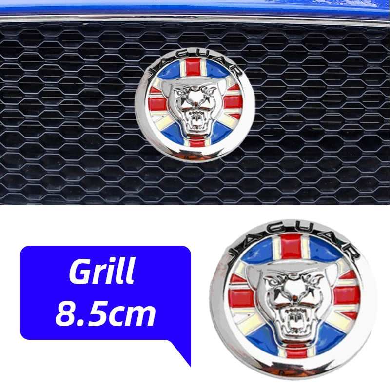 Jaguar Front Grill Badge Trunk Sticker for X Type S-Type XF X260 X350 XJS F-type XE