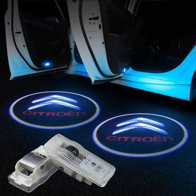 2x LED Car door Led Welcome laser projector Logo Ghost Shadow Light For Citroen - larahd