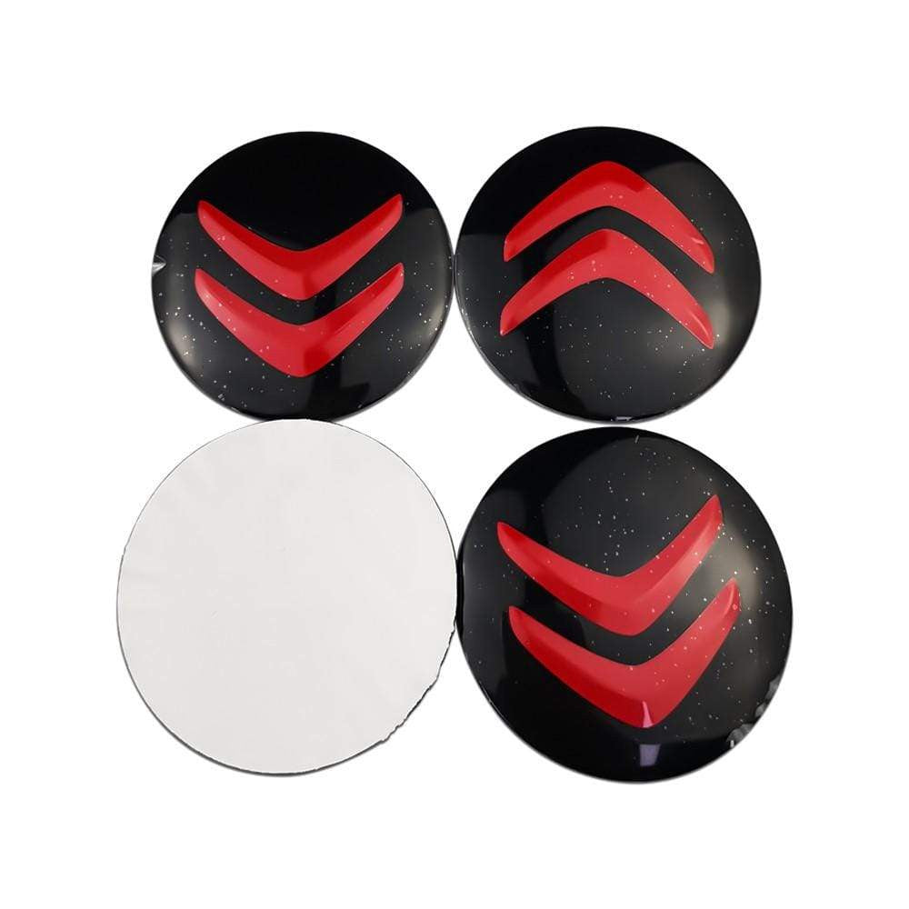 4PCS 56mm Citroen Logo Car Wheel Center Hub Cap Sticker Auto Tire Emblem Badge Decal Decoration