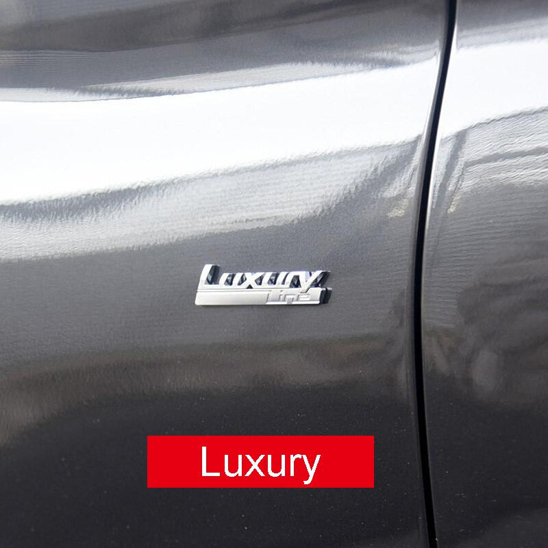 Luxury Line Sport Line Fender Emblem for BMW 730 740 750 750Li Side Styling Refitting - larahd