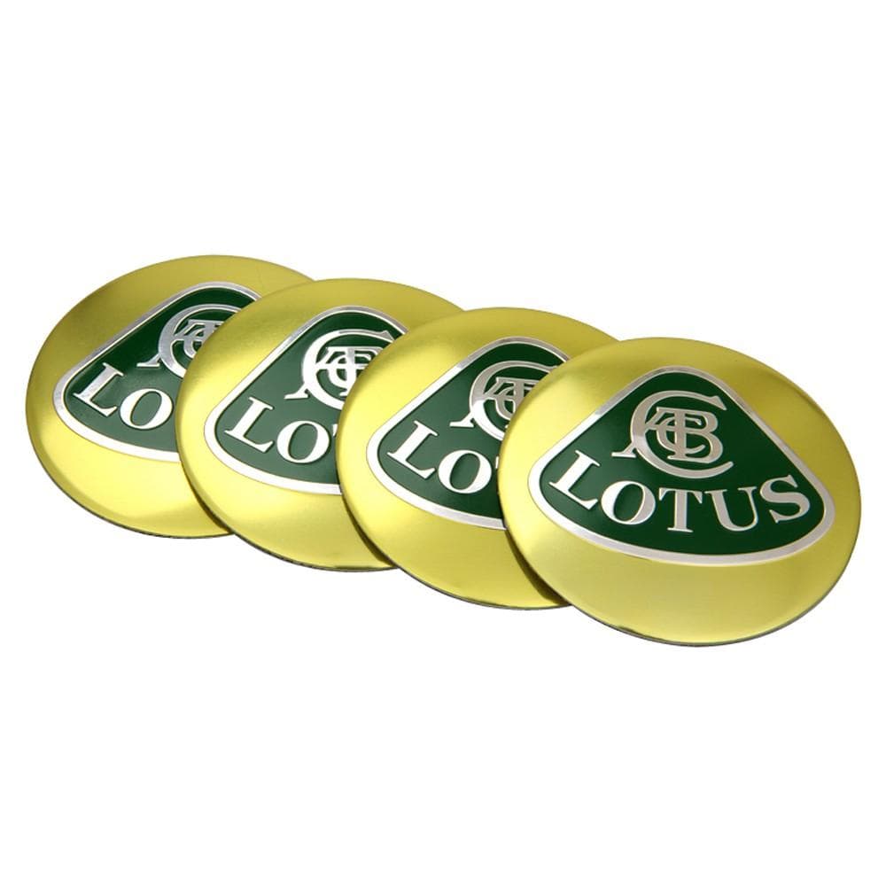 4pcs 56.5mm Lotus Logo Car Wheel Center Hub Cap Sticker Auto Tire Emblem Badge Decal