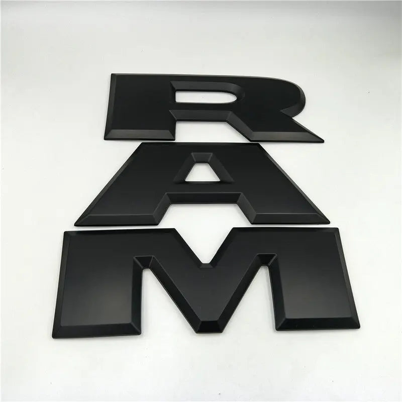 Tailgate 3D RAM For 2014&UP Ram 1500 2500 3500 Tailgate Letters Emblem Decal ABS Inserts - larahd