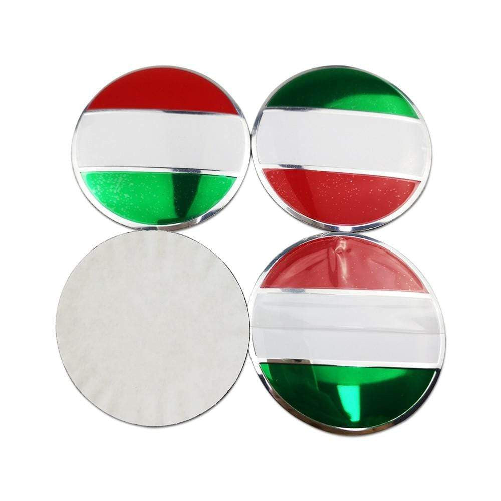 4PCS 56mm Germany America Italy National Flag Car Wheel Center Hub Cap Sticker Auto Tire Emblem Badge Decal-Realmancar