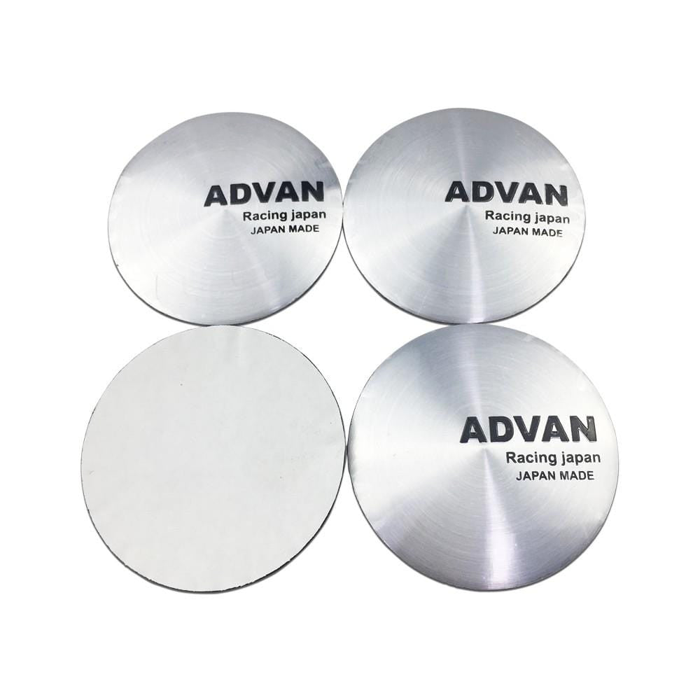 4PCS 56mm Advan HRE JAF Car Wheel Center Hub Cap Sticker Auto Tire Emblem Badge Decal