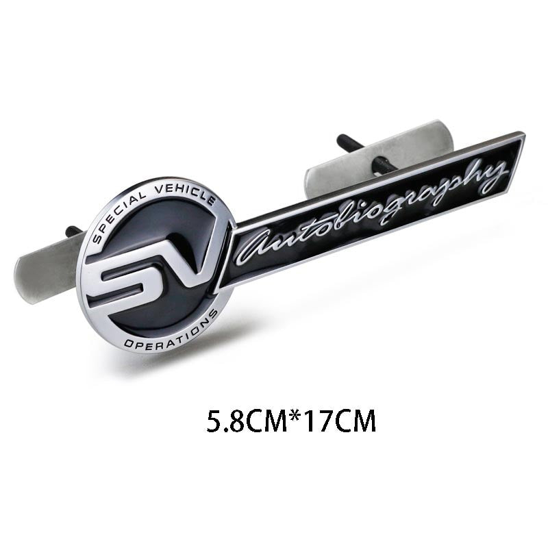 1Pcs Metal Sticker SV SVR Badge Emblem Decals For Range Rover Evoque Defender Discovery