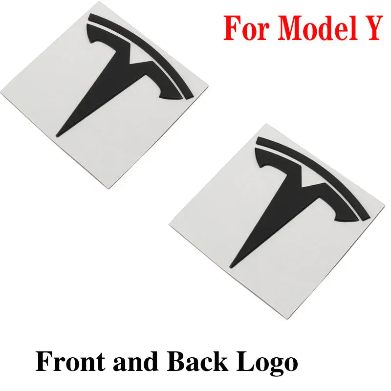 2pcs Tesla Metal Original Sticker For Model 3 Model Y Trunk Replace Emblem Stickers