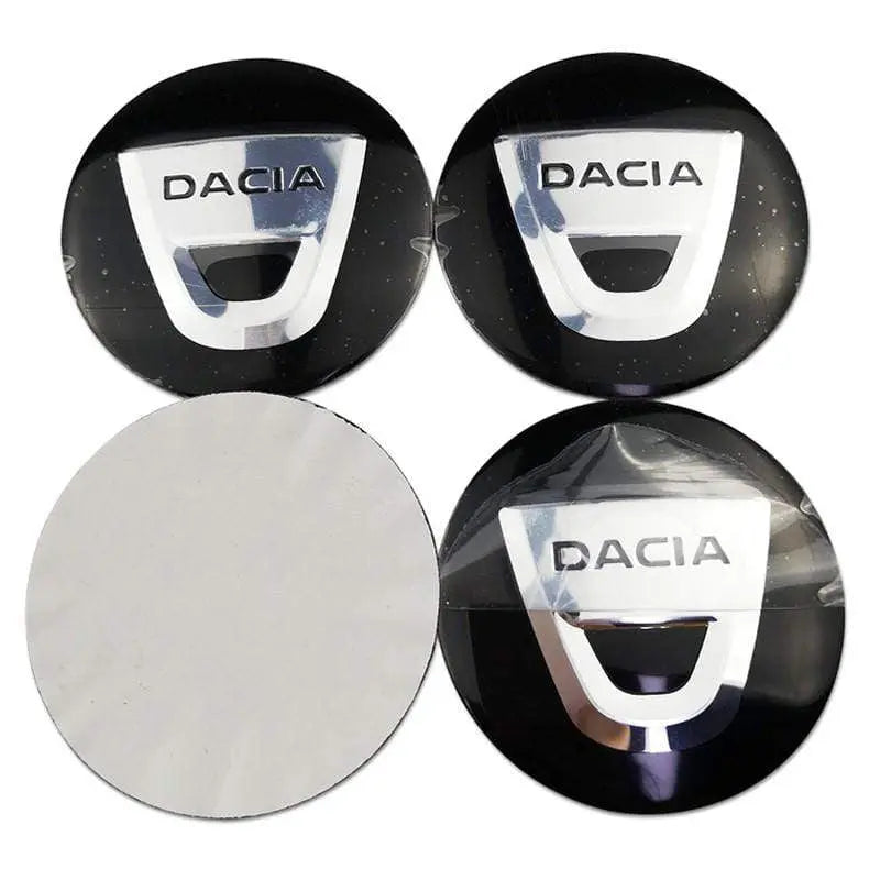 4PCS 56mm Dacia Car Wheel Center Hub Cap Sticker Auto Tire Emblem Badge Decal