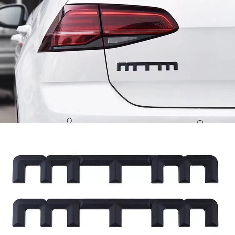 Metal Chrome MTM Trunk Rear Tailgate Emblem Badge Decal Sticker for Audi Volkswagen - larahd