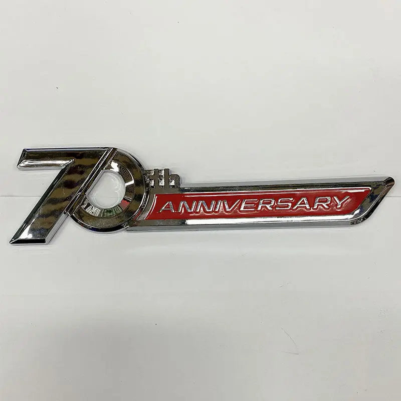 1 pic Side Emblem 70th Anniversary 3D Emblem Trunk Badge Sticker For Toyota Land Cruiser - larahd