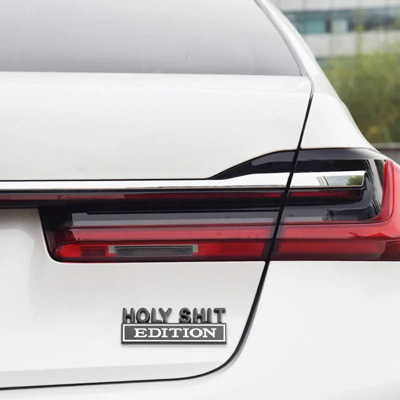 Holy Shit Edition Badge Emblem Hood Grille for Subaru Jeep Ford Nissan Lexus - larahd