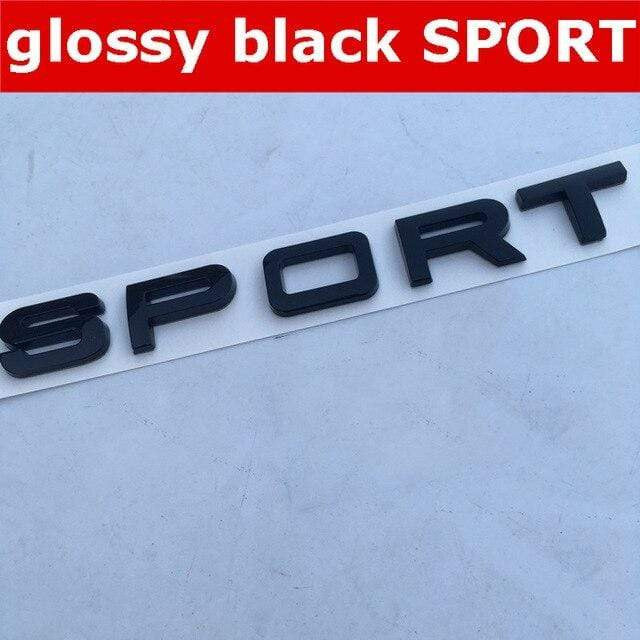 Round Font Letter Emblem Badge for DISCOVERY 4 V8 HSE SPORT Car  Refitting Hood Rear Trunk Logo Sticker