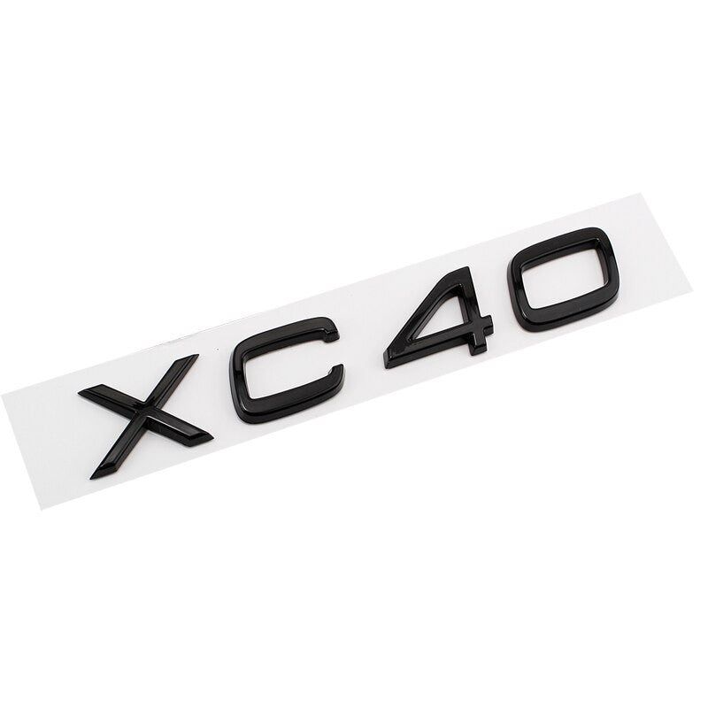 Glossy Black Emblem Sticker For Volvo XC90 XC60 XC40 D2 D5 S80 S90 S60 S40 V40 V60 - larahd