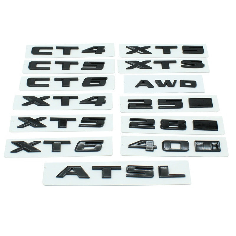 Back Trunk ABS Sticker For Cadillac CT4 CT5 CT6 ATS XT4 XT5 XT6 Badge Emblem - larahd