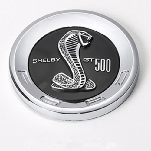 1pcs High quality Black Snake Emblem Badge stickers Car Covers for Mustang Shelby GT500 - larahd