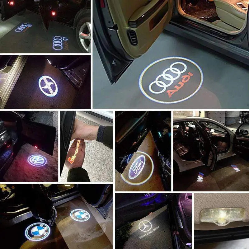 2pcs LED Car Door Courtesy Projector Laser Ghost Shadow Light For LADA Logo