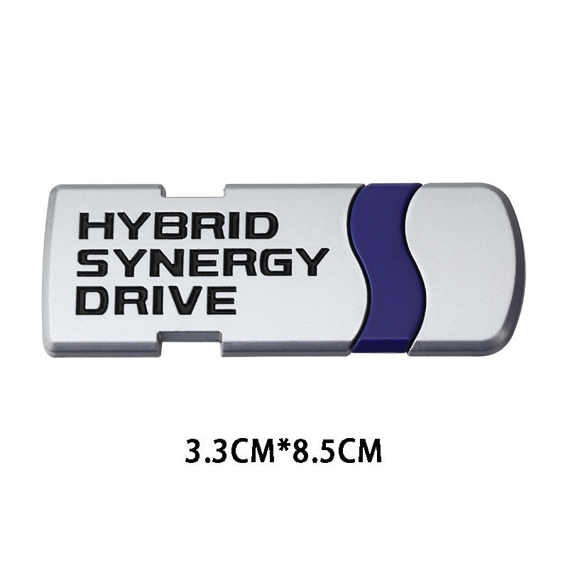 Hybrid Synergy Drive Stickers Metal Emblem Badge Decal For Toyota - larahd