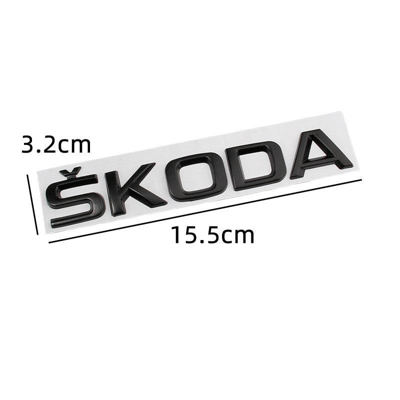 Skoda Rear Trunk Letters Replace Badge Emblem Metal Stickers For Octavia SUPERB FABIA