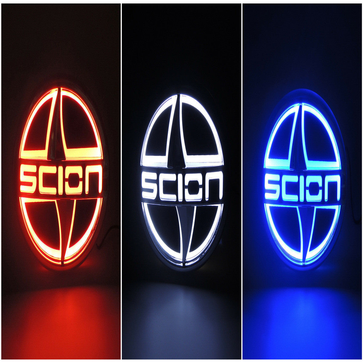 Illuminated Motors 5D LED Car Tail Rear Logo Light Badge Lamp Emblem Fits Scion - larahd