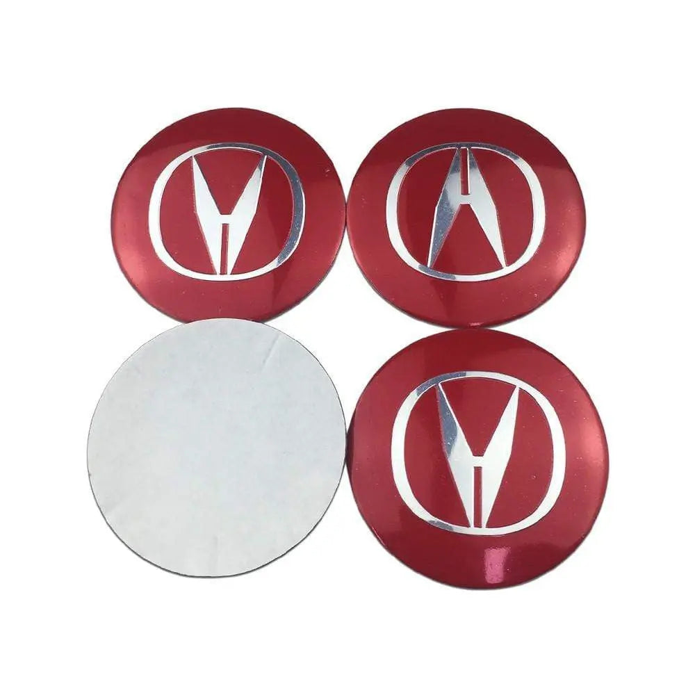 4PCS 56mm Acura Car Wheel Center Hub Cap Sticker Auto Tire Emblem Badge Decal