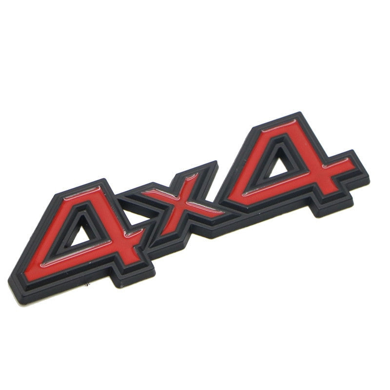 Metal 4WD 4x4 Rear Trunk Tailgate Emblem Badge Decal Sticker SUV