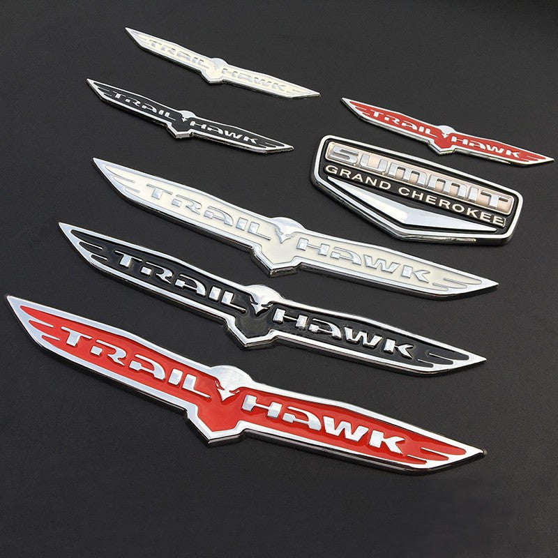 1x Car Fender Tailgate 3D Alloy TRAIL HAWK Emblem Badge Nameplate Sticker - larahd