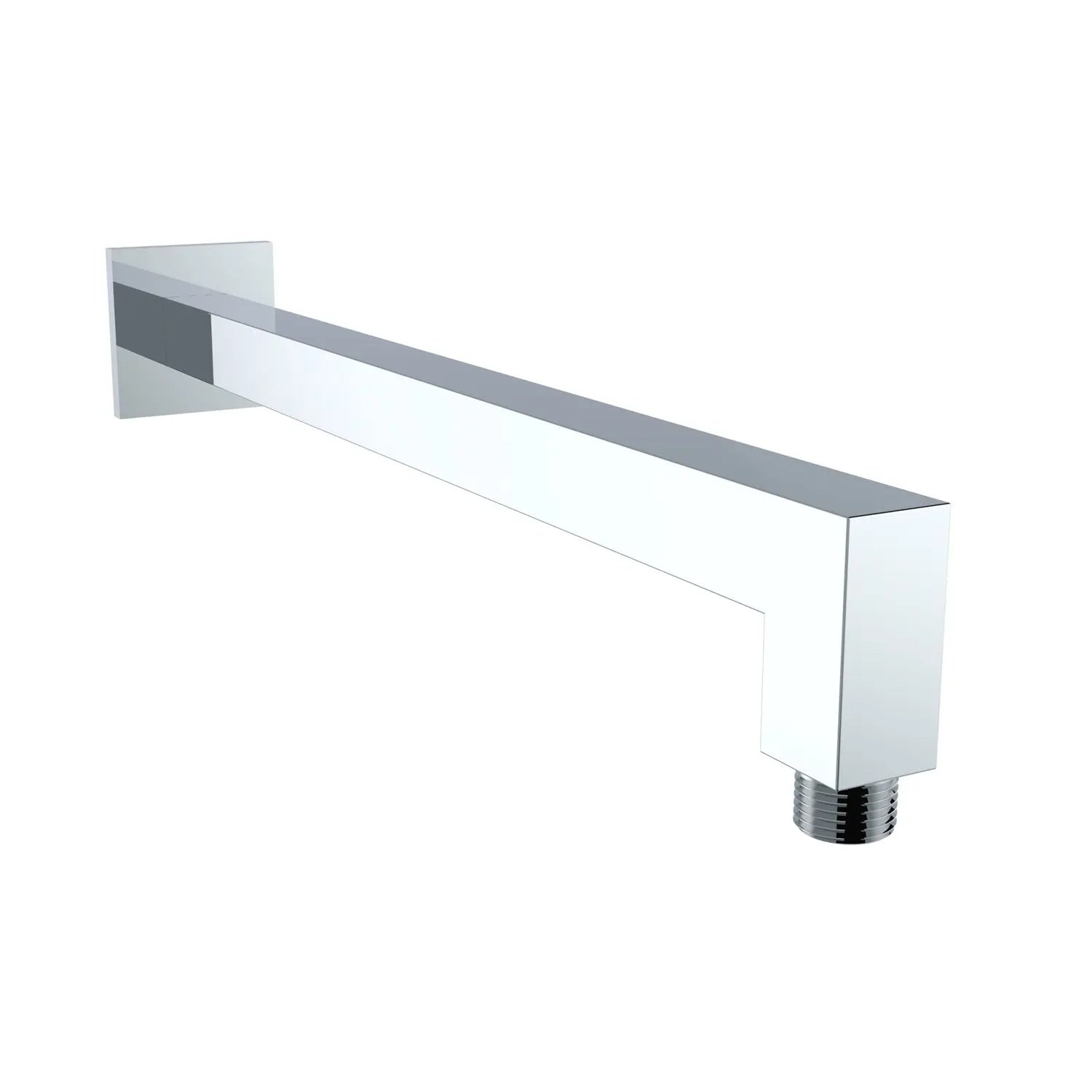 Metal Rectangle Shower Arm in Chrome - larahd