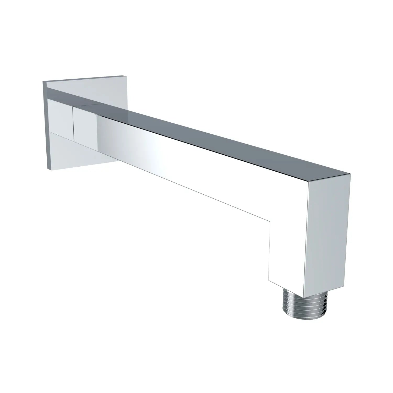 Metal Rectangle Shower Arm in Chrome - larahd