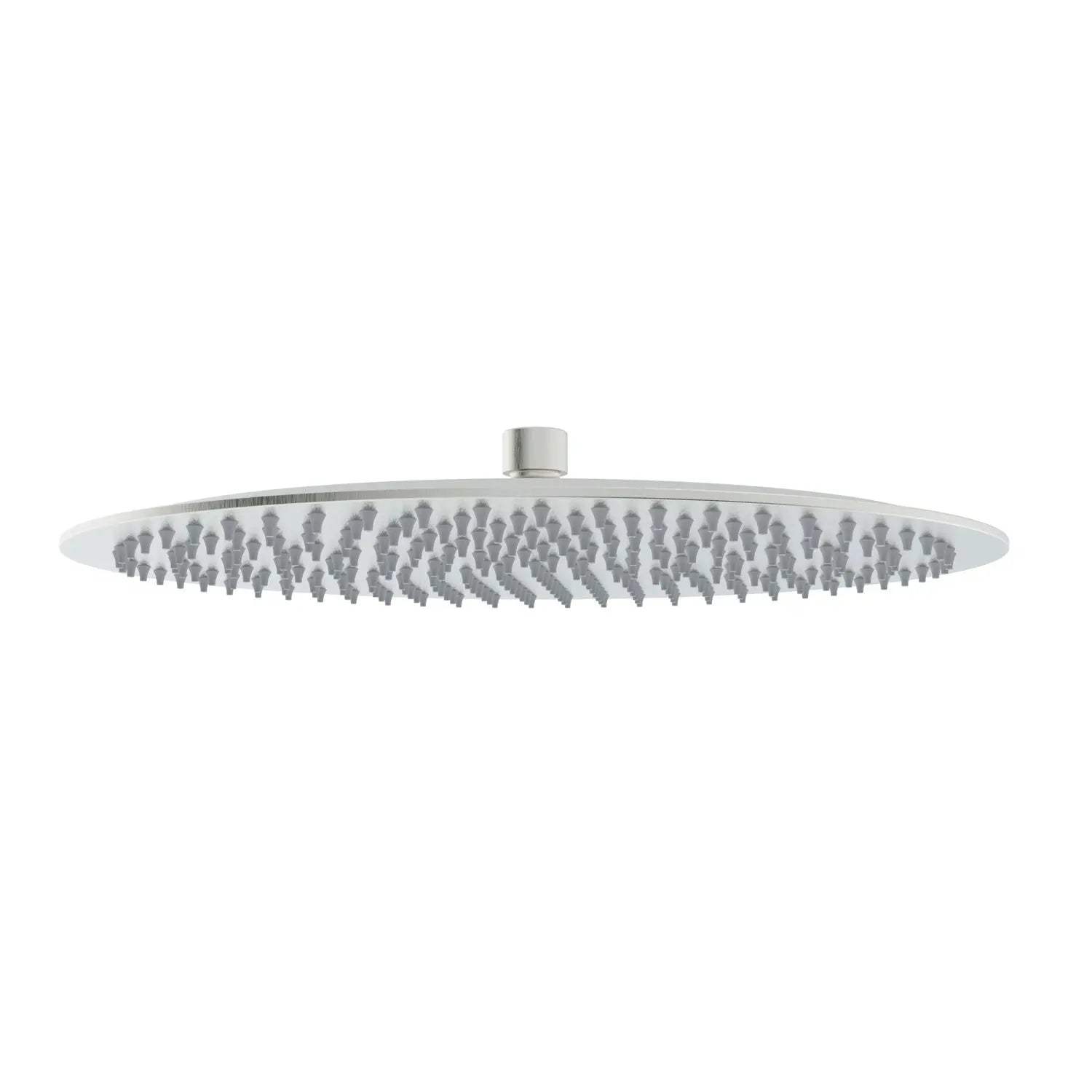 Metal Round Shower Head in brushed nickel - larahd