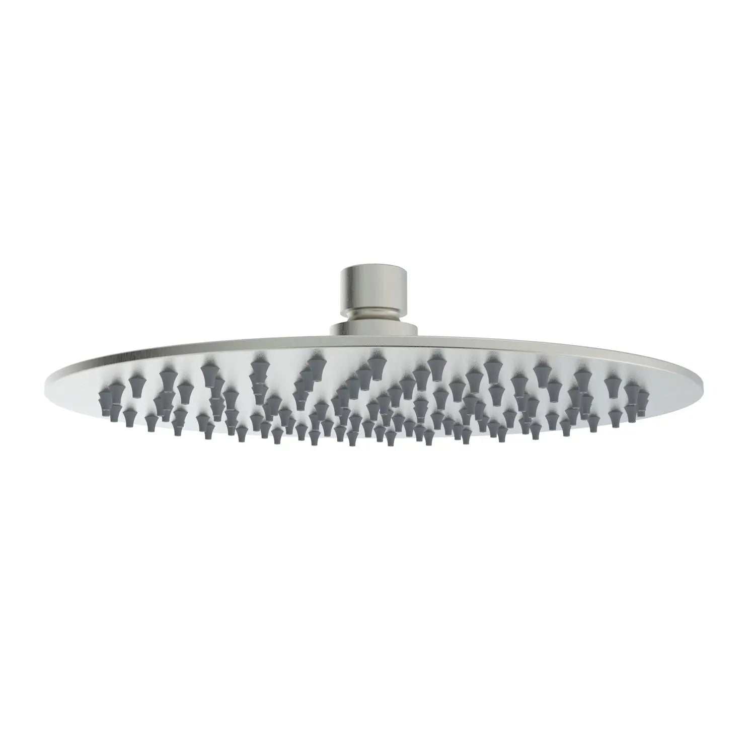 Metal Round Shower Head in brushed nickel - larahd