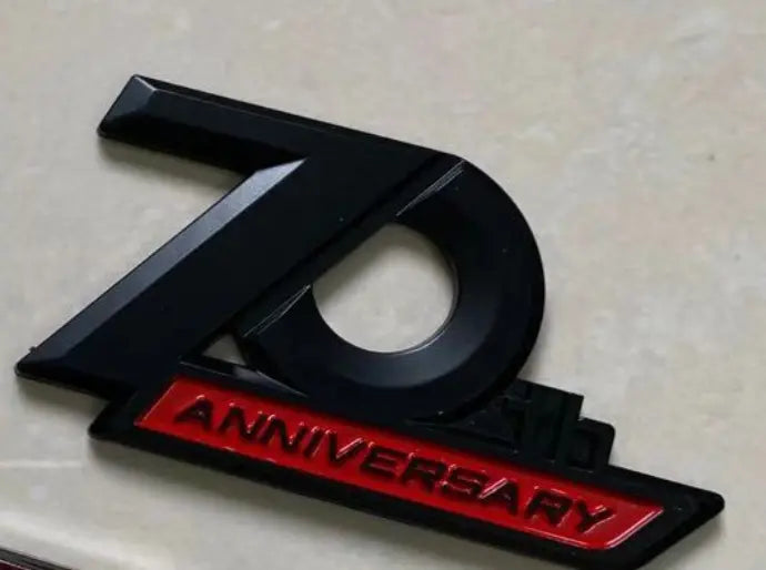 1 pic Side Emblem 70th Anniversary 3D Emblem Trunk Badge Sticker For Toyota Land Cruiser