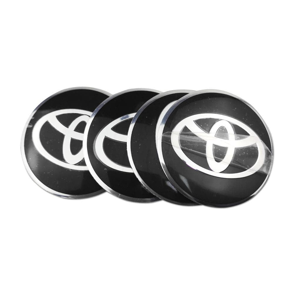 56mm 4pcs Toyota TRD VXR Vios Camry Corolla 4runner Tundra Crown Car Wheel Center Hub Cap Sticker Emblem Badge Decal-Realmancar