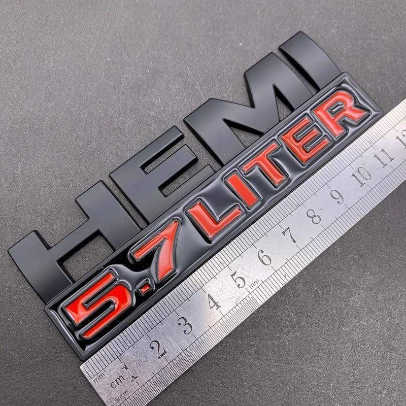 Car 3D metal Decal sticker for Jeep Grand Cherokee Dodge Ram 1500 2500 HEMI 5.7 LITER Car Trunk Emblems Badge body stickers